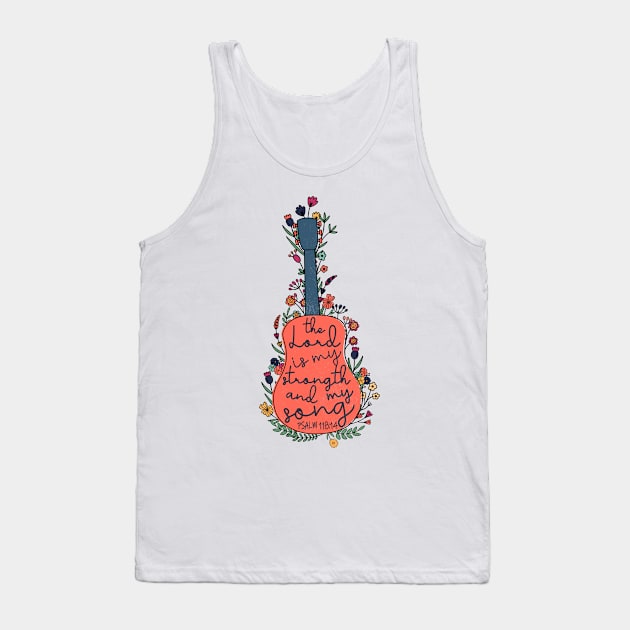 Psalm 118 14 Christliches Design Tank Top by Dojaja